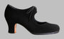Zapato de baile  flamenco profesional ante negro