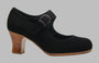 Zapato de baile flamenco profesional ante negro