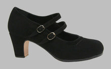Zapato de baile flamenco profesional ante negro