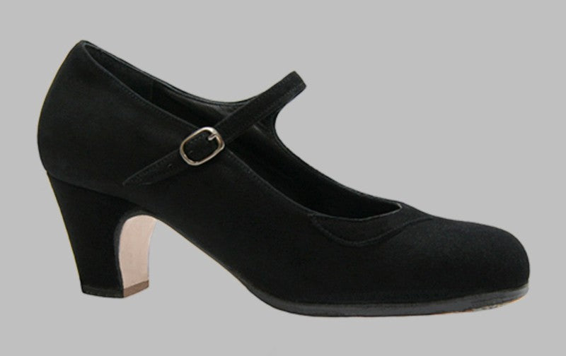 Zapato de baile flamenco profesional ante negro