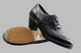 Chaussure de flamenco professionnelle, cuir noir, tige Vega