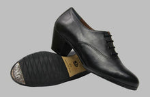 Zapato Flamenco Semiprofesional Piel Negro