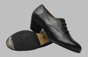 Zapato Flamenco Semiprofesional Piel Negro