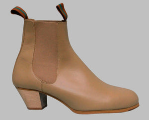 Botte de flamenco en cuir beige