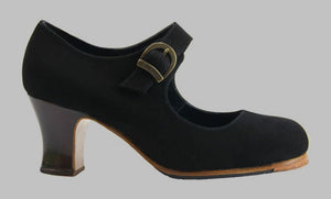Professional Black Suede Flamenco Dance Shoe