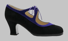 Zapato de Baile Flamenco Profesional Combinado Ante