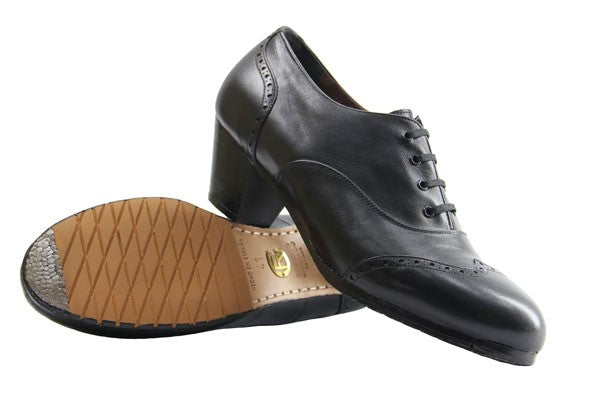 Zapato Flamenco Profesional Piel Negro Pala Vega