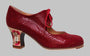 Zapato de baile flamenco profesional fantasía serpiente rojo
