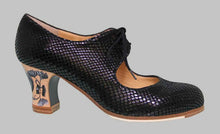 Professional Flamenco Dance Shoe Black Snake Fantasy