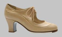 Zapato De Baile Flamenco Profesional Piel Beige