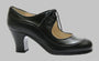 Zapato de baile flamenco profesional piel negro