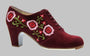 Zapato de baile flamenco profesional ingles ante