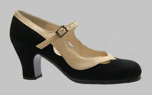 Chaussure de danse flamenco professionnelle en daim