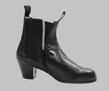 Bota Flamenco Profesional Piel Negra con Cremallera