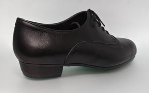 Chaussure de danse flamenco professionnelle noire à talon bas