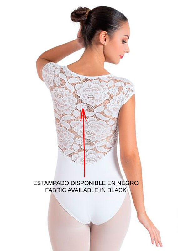 Maillot Negro con Manga Caida