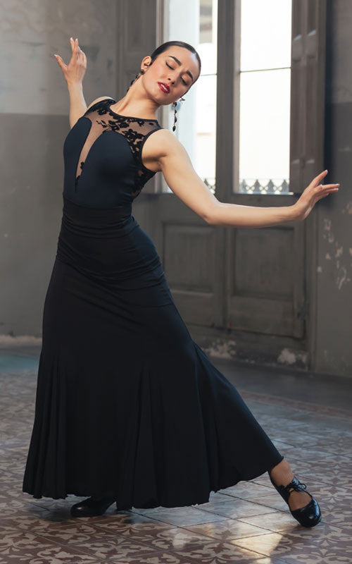 Jupe de flamenco Ogalla avec beaucoup de vol