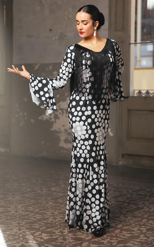 Robe de flamenco Alosno imprimée en différentes couleurs