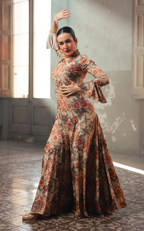 Robe de flamenco Amelia imprimée en différentes couleurs