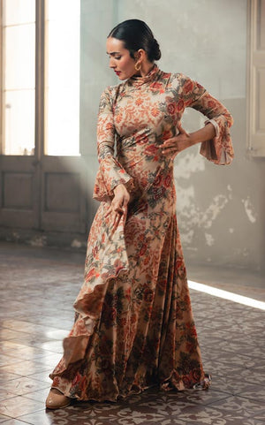 Robe de flamenco Amelia imprimée en différentes couleurs