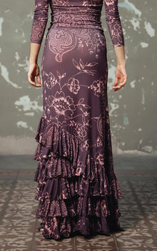 Jupe de flamenco imprimée en différentes couleurs