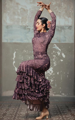 Jupe de flamenco imprimée en différentes couleurs