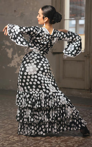 Jupe flamenco imprimée Vortex en différentes couleurs