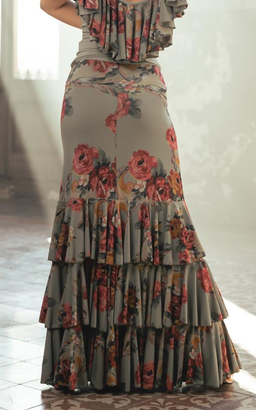 Jupe flamenco imprimée Lusso en différentes couleurs