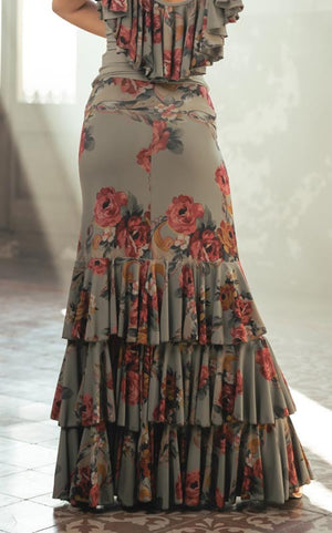 Jupe flamenco imprimée Lusso en différentes couleurs