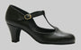 Zapato para baile de salón cerrado piel negro