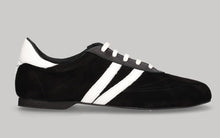 Chaussures de danse de salon à lacets noires et blanches pour hommes