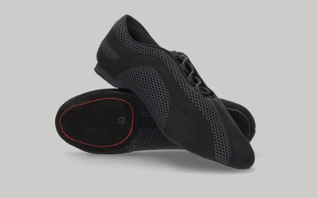 Zapato de Hombre para Baile Latino y de Salón Negro con Cordones