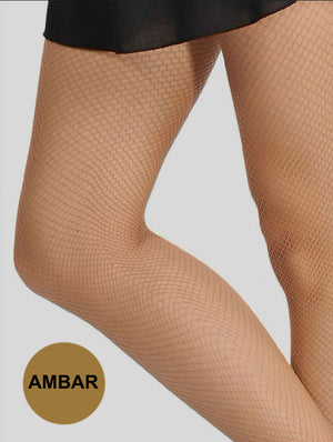 Media Elástica Básica de Red Color Ámbar