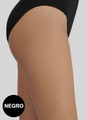 Media de Red con Enganche al Dedo del Pie Color Negro