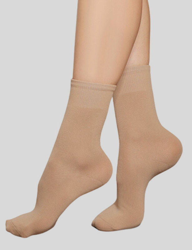 Calcetín Rad de Microfibra para Danza Color Nude