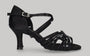 chaussure de danse de salon en satin noir