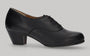 Chaussure de flamenco semi-professionnelle pour homme en cuir noir