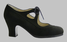 Zapato de Baile Flamenco Profesional Ante Negro