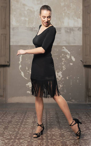 Black Luminis Skirt for Ballroom Dancing