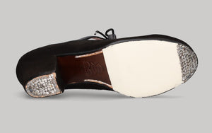 Professional Flamenco Dance Shoe in Black Suede and Leather