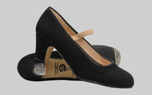 Zapato Semiprofesional Ante Negro Elástico