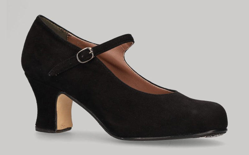 Zapato de Baile Flamenco Semiprofesional Ante Negro