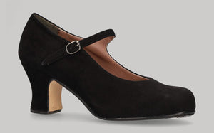 Zapato de Baile Flamenco Semiprofesional Ante Negro