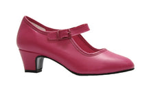 Chaussure de flamenco fuchsia
