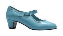 Chaussure de flamenco turquoise