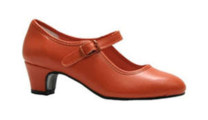 Orange Flamenco Shoe