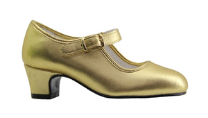Gold Flamenco Shoe